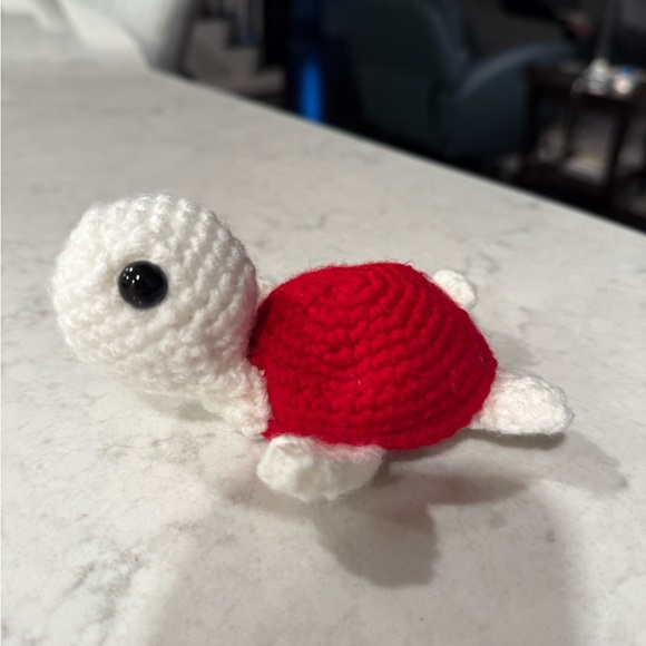 Handmade Crochet Turtle - Picture 4 of 6